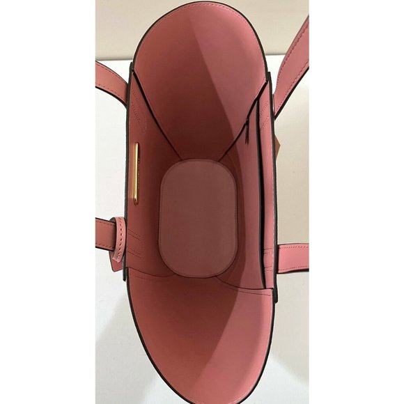 New Michael Kors Portia Small Tote Leather and Suede Sunset Rose - Picture 6 of 6